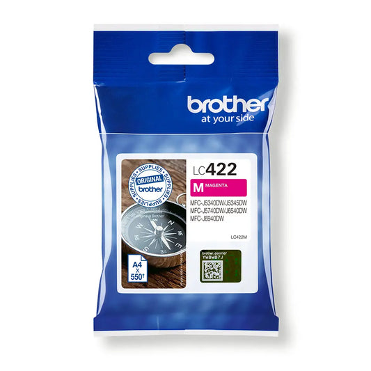 BROTHER Tintenpatrone magenta LC-422M MFC-J5340 550 Seiten Idealshop