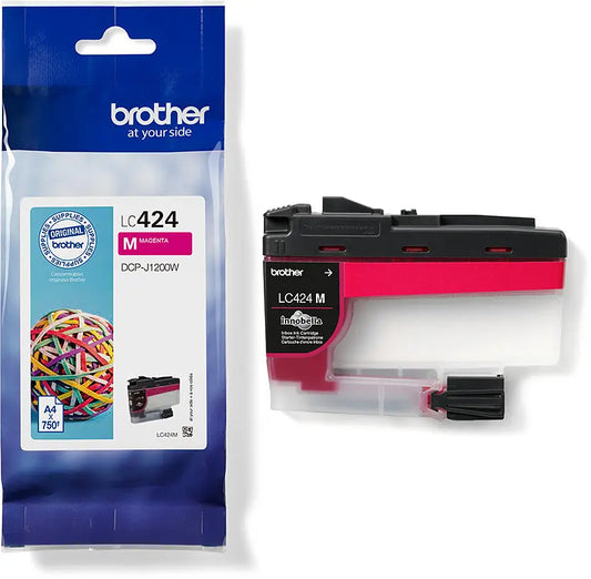 BROTHER Tintenpatrone magenta LC-424M DCP-J1200 750 Seiten Idealshop