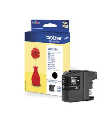 BROTHER Tintenpatrone schwarz LC-121BK DCP-J132 300 Seiten Idealshop