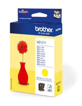 BROTHER Tintenpatrone yellow LC-121Y DCP-J132 300 Seiten Idealshop