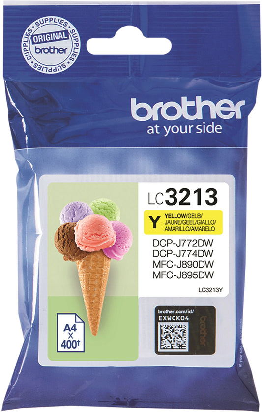BROTHER Tintenpatrone yellow LC-3213Y DCP-J774DW 400 Seiten Idealshop