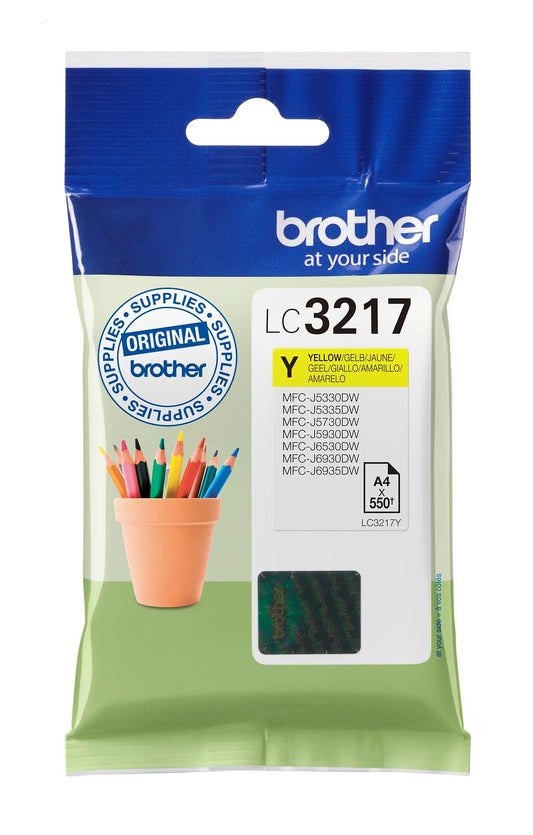 BROTHER Tintenpatrone yellow LC-3217Y MFC-J6530DW 550 Seiten Idealshop