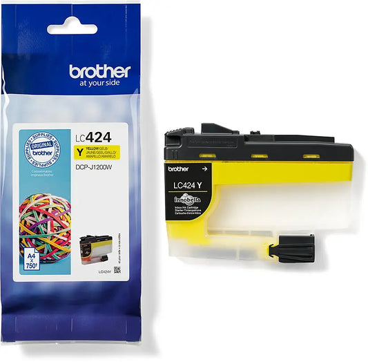 BROTHER Tintenpatrone yellow LC-424Y DCP-J1200 750 Seiten Idealshop