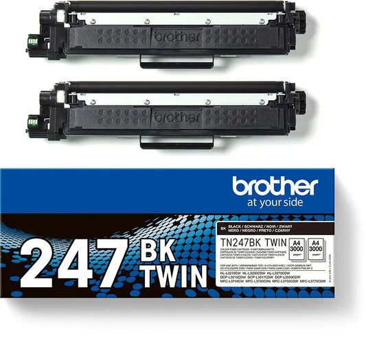 BROTHER Toner HY Twin Pack schwarz TN-247BKTWIN HL-L3210CW 2x3000 Seiten Idealshop