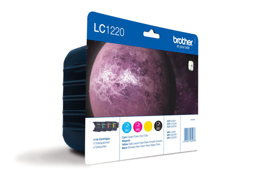 BROTHER Valuepack Tinte CMYBK LC-1220VALBP DCP-J525W 300 Seiten Idealshop