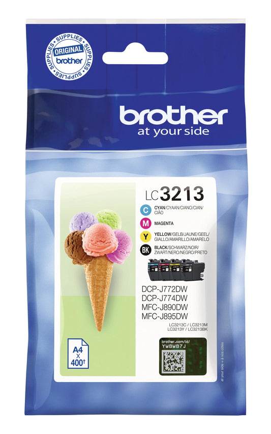BROTHER Valuepack Tinte CMYBK LC-3213VAL DCP-J774DWW 400 Seiten Idealshop