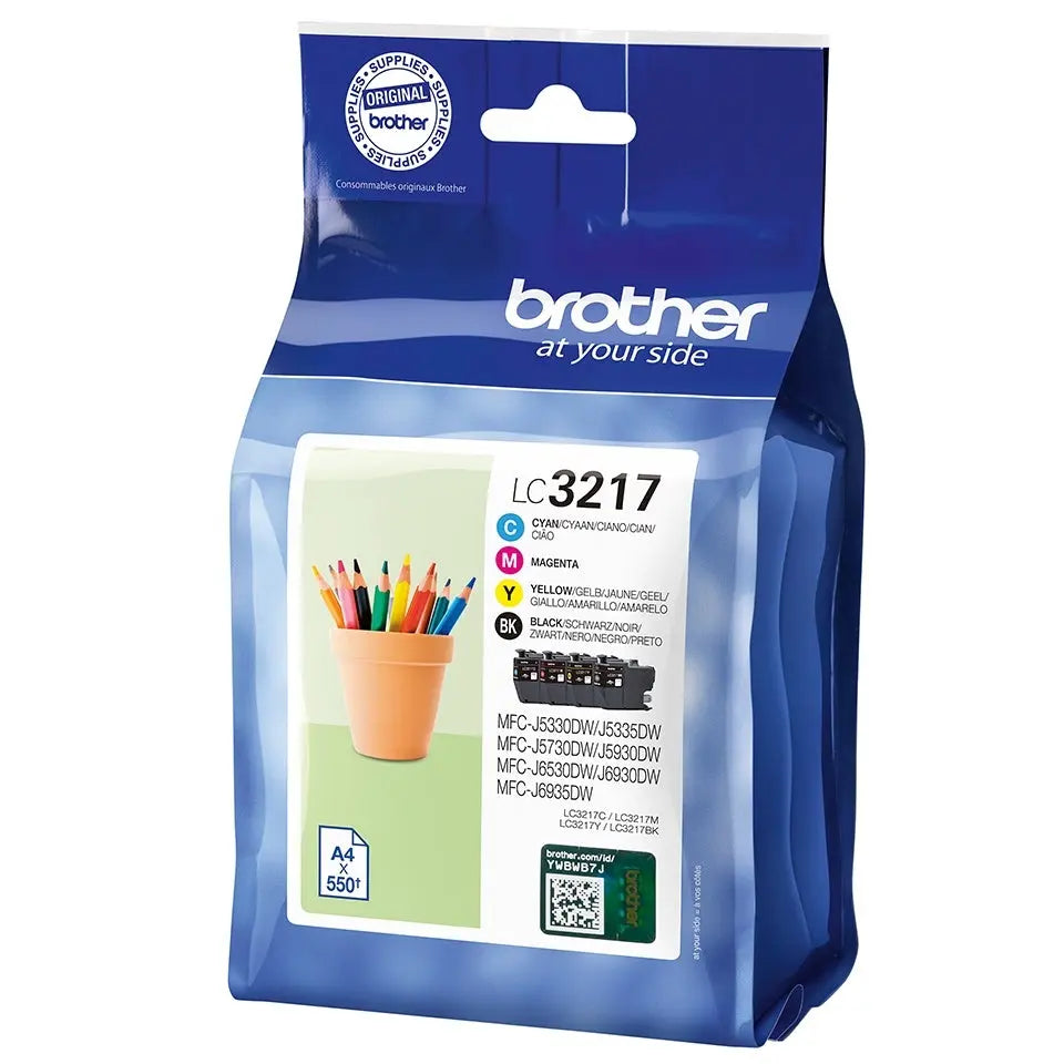 BROTHER Valuepack Tinte CMYBK LC-3217VAL MFC-J6530DW 550 Seiten Idealshop
