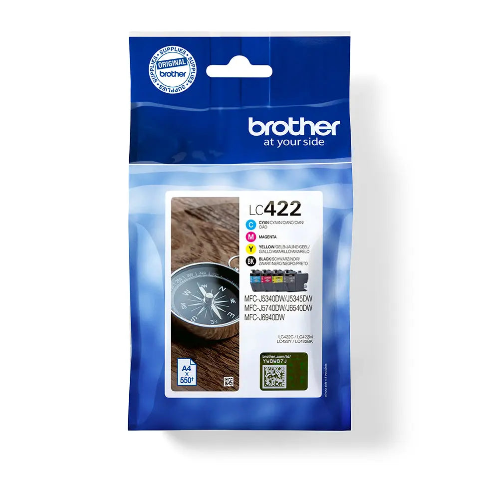 BROTHER Valuepack Tinte CMYBK LC-422VAL MFC-J5340 550 Seiten Idealshop