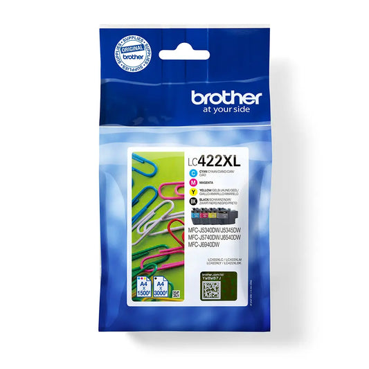 BROTHER Valuepack Tinte CMYBK LC-422XLVAL MFC-J5340 3000/1500 Seiten Idealshop