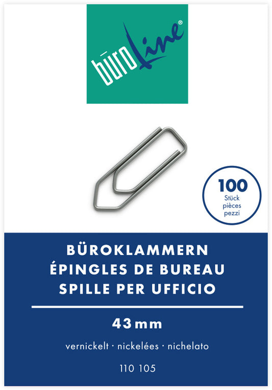 BÜROLINE  Büroklammern Gr.5