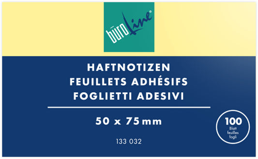 BÜROLINE  Haftnotizen            51x76mm