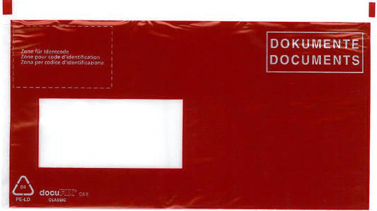 BÜROLINE Dokumententasche D/F C6/5 306249 rot 250 Stück Idealshop