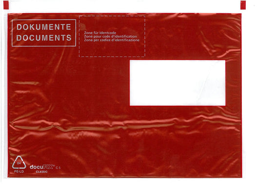 BÜROLINE Dokumententaschen C5 306284 rot 250 Stück Idealshop