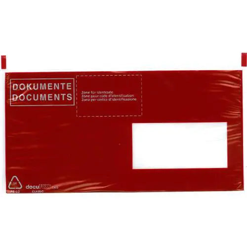 BÜROLINE Dokumententaschen C6/5 306252 schwarz/rot 250 Stück Idealshop