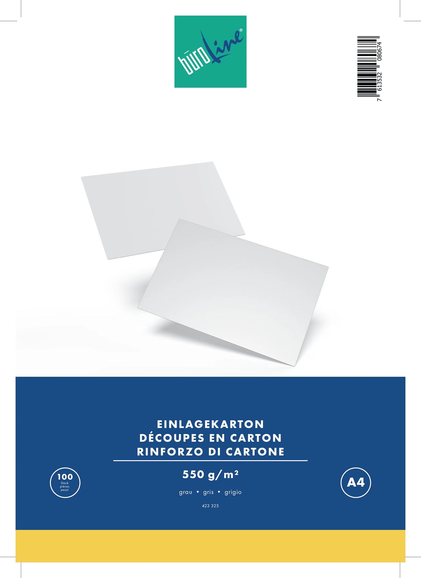 BÜROLINE  Einlagekarton für A4 Idealshop