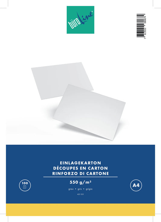 BÜROLINE  Einlagekarton für A4 Idealshop
