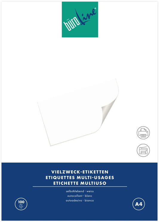BÜROLINE Etiketten 38,1x21,1mm 500057 weiss 6500 Stück Idealshop