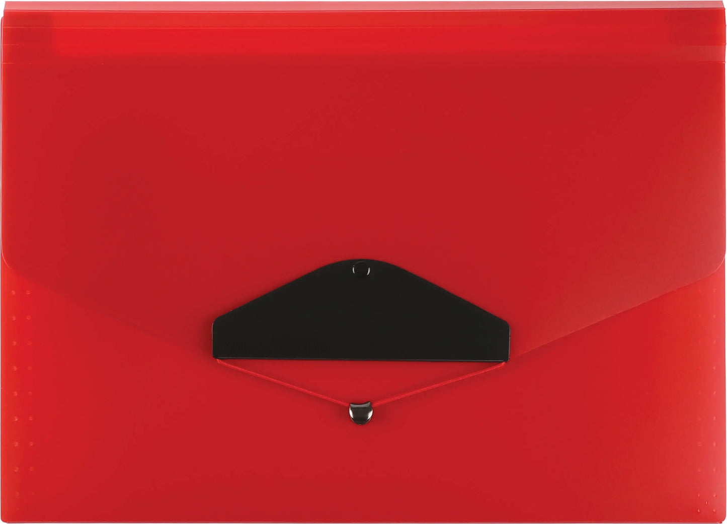 BÜROLINE Fächermappe A4 663290 rot 12-teilig Idealshop
