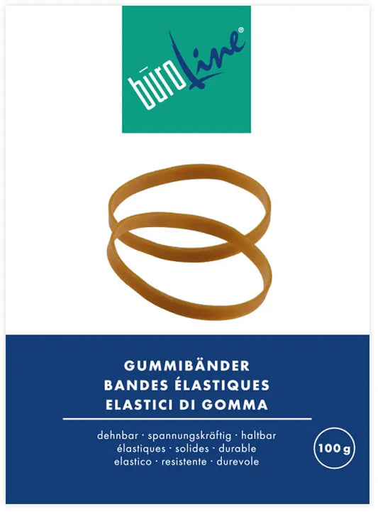 BÜROLINE Gummibänder 50x3mm 155230 braun, ø 30mm 100g Idealshop