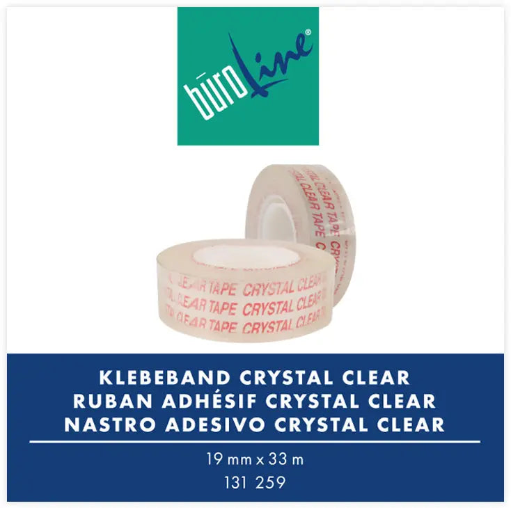 BÜROLINE Klebeband 19mmx33m 131259 Kristallklar Idealshop