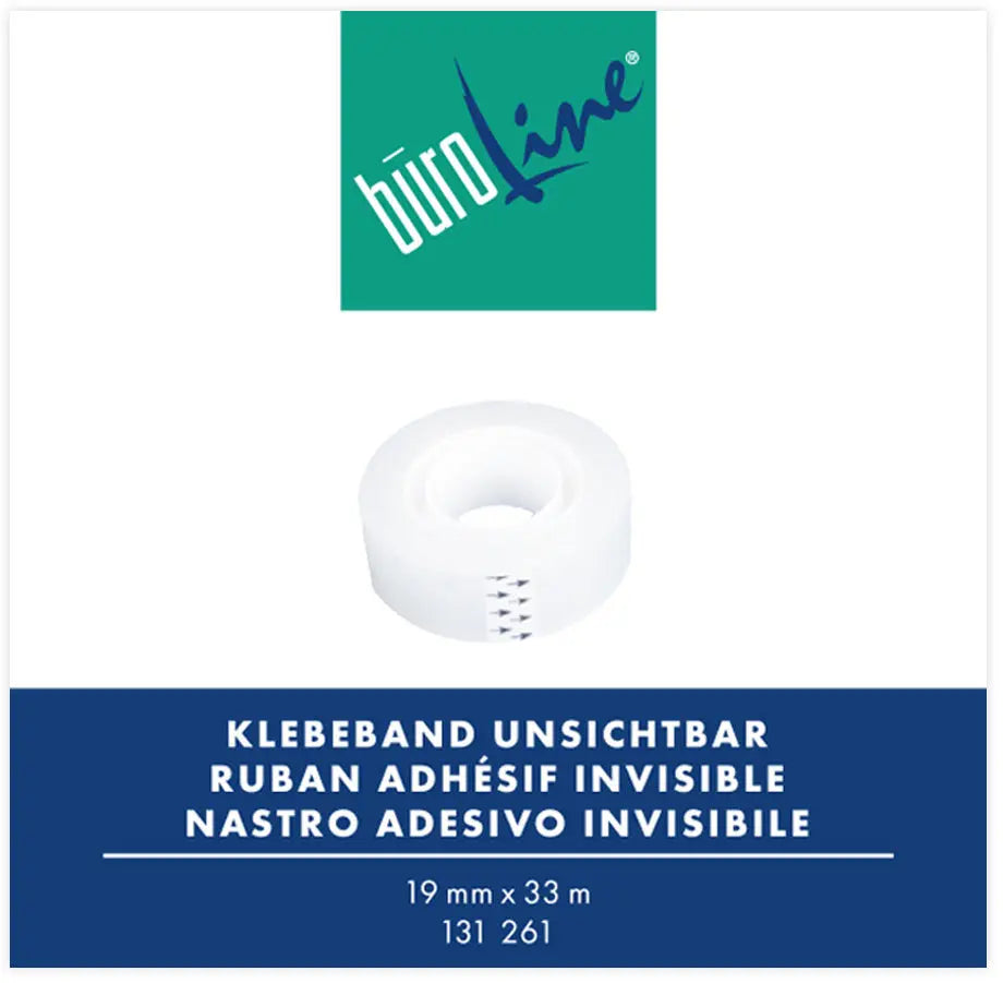BÜROLINE Klebeband 19mmx33m 131261 transparent, unsichtbar Idealshop