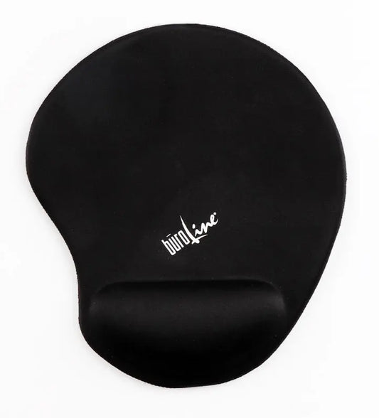 BÜROLINE Mausmatte 230mmx205mm 392653 schwarz, mit Handgelenkauflage Idealshop