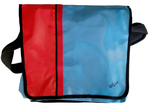 BÜROLINE Umhängetasche 38x35x10cm 900680 blau/rot Idealshop