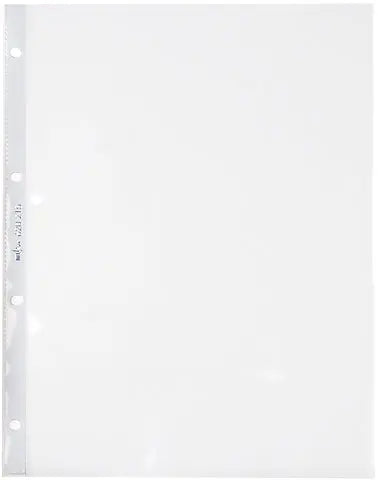 BÜROLINE Zeigetaschen PVC 140 my A4 620215 transparent, glatt 100 Stück Idealshop