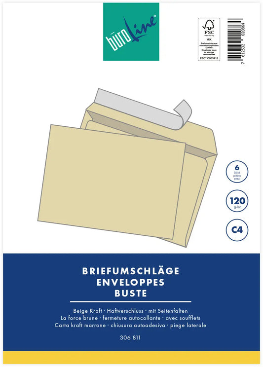 BÜROLINE  Couvert o/Fenster           C4 Idealshop