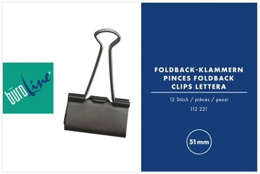 BÜROLINE  Foldback-Klammer          51mm Idealshop