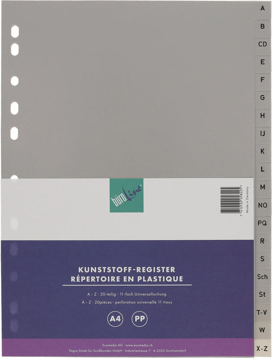 BÜROLINE  Register PP                 A4 Idealshop