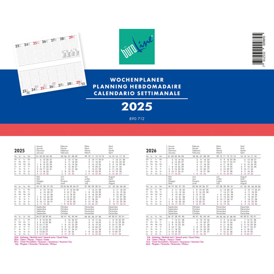 BÜROLINE  Wochenplaner              2025 Idealshop