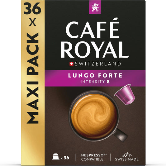 CAFE ROYAL Kaffeekapseln Alu 10169702 Lungo Forte 36 Stk. Idealshop