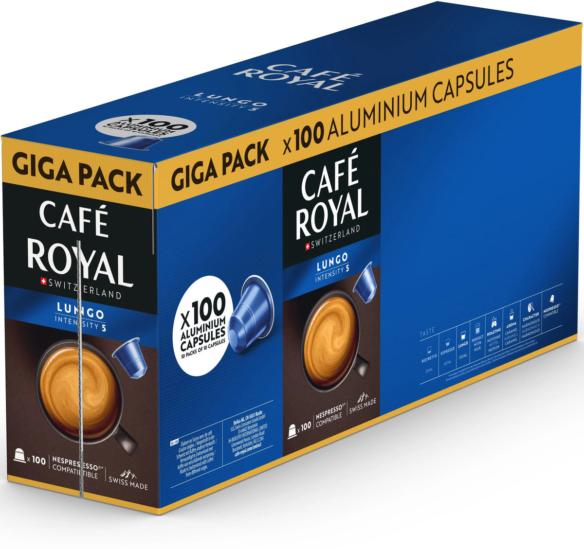CAFE ROYAL Kaffeekapseln XXL 10184804 Lungo 100 Stk. Idealshop