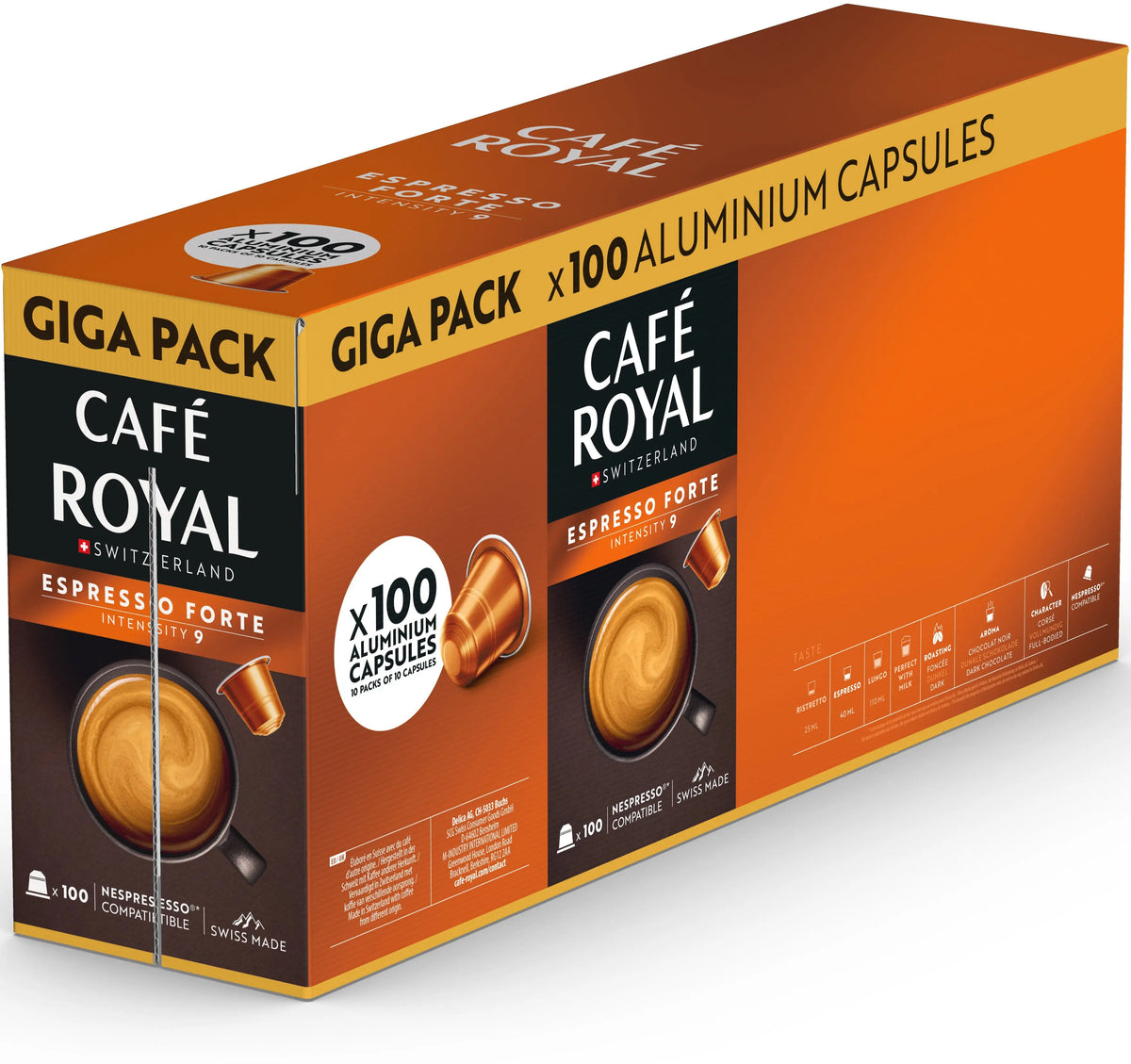 CAFE ROYAL Kaffeekapseln XXL 10185022 Espresso Forte 100 Stk. Idealshop