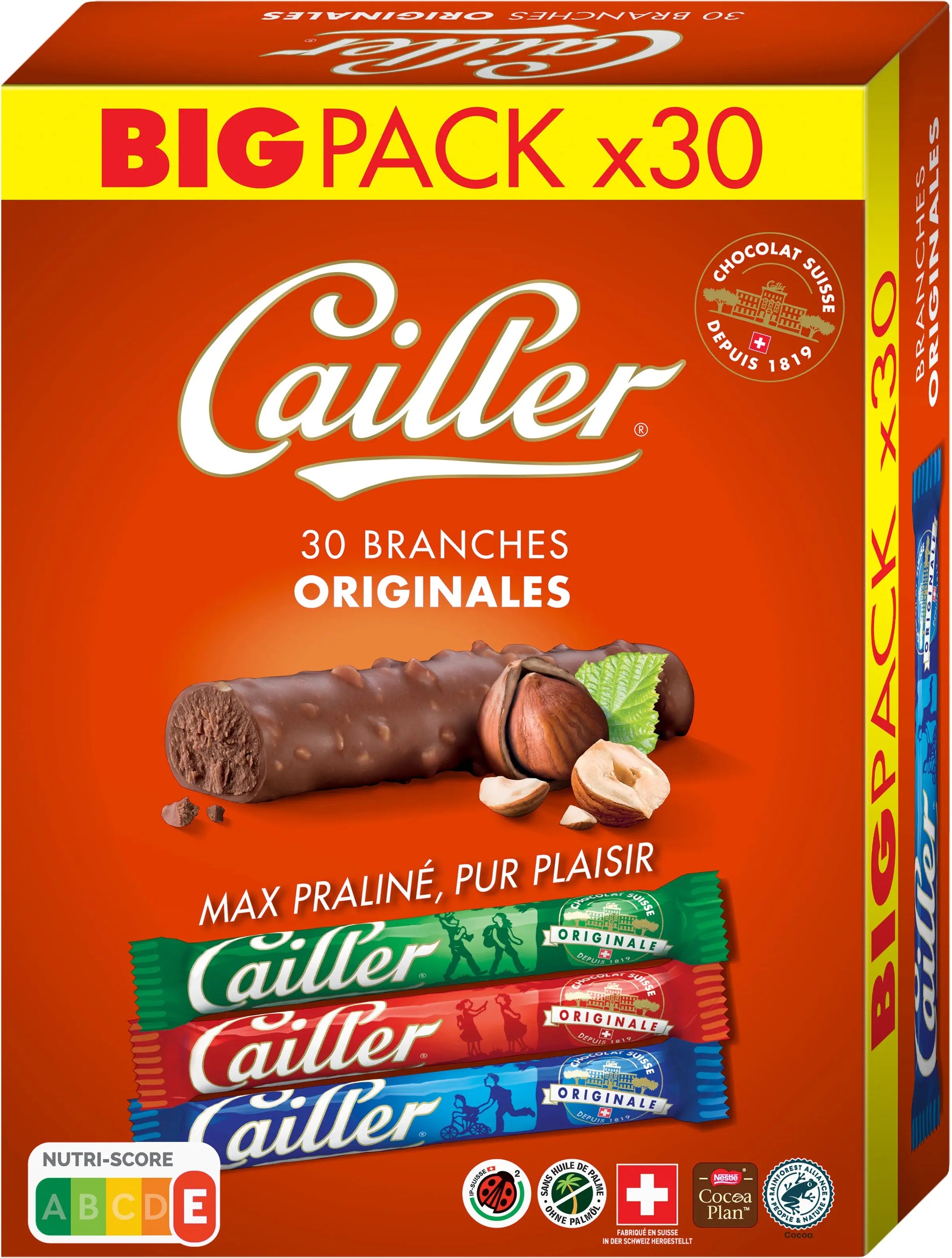 CAILLER Branches Milch 12367870 23g, 30 Stk. Idealshop