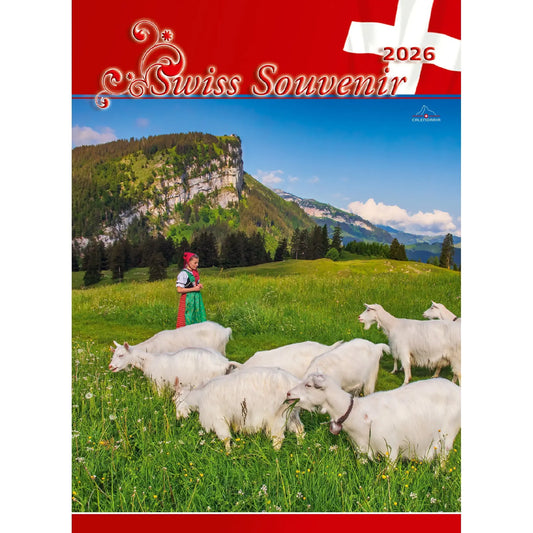 CALENDARIA Bildkalender 2026 9783036205298 Swiss Souvenir ML 23x31.5cm Idealshop