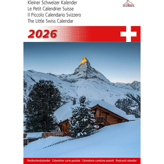 CALENDARIA Bildkalender 2026 9783036205366 Schweiz klein ML 14.8x22cm Idealshop