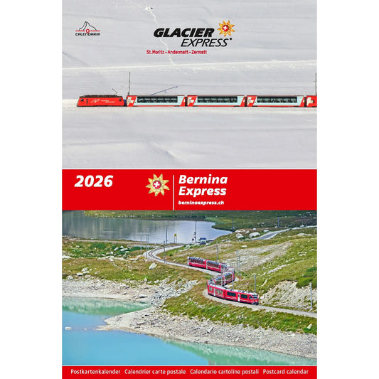 CALENDARIA Bildkalender 2026 9783036205380 Bernina / Glacier ML 14.8x22cm Idealshop