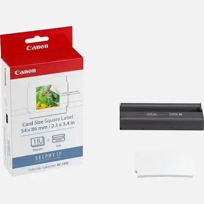 CANON Farbtinte/Kleberset 8,6x5,4cm KC18IS CP 1200 (Square) 18 Blatt Idealshop