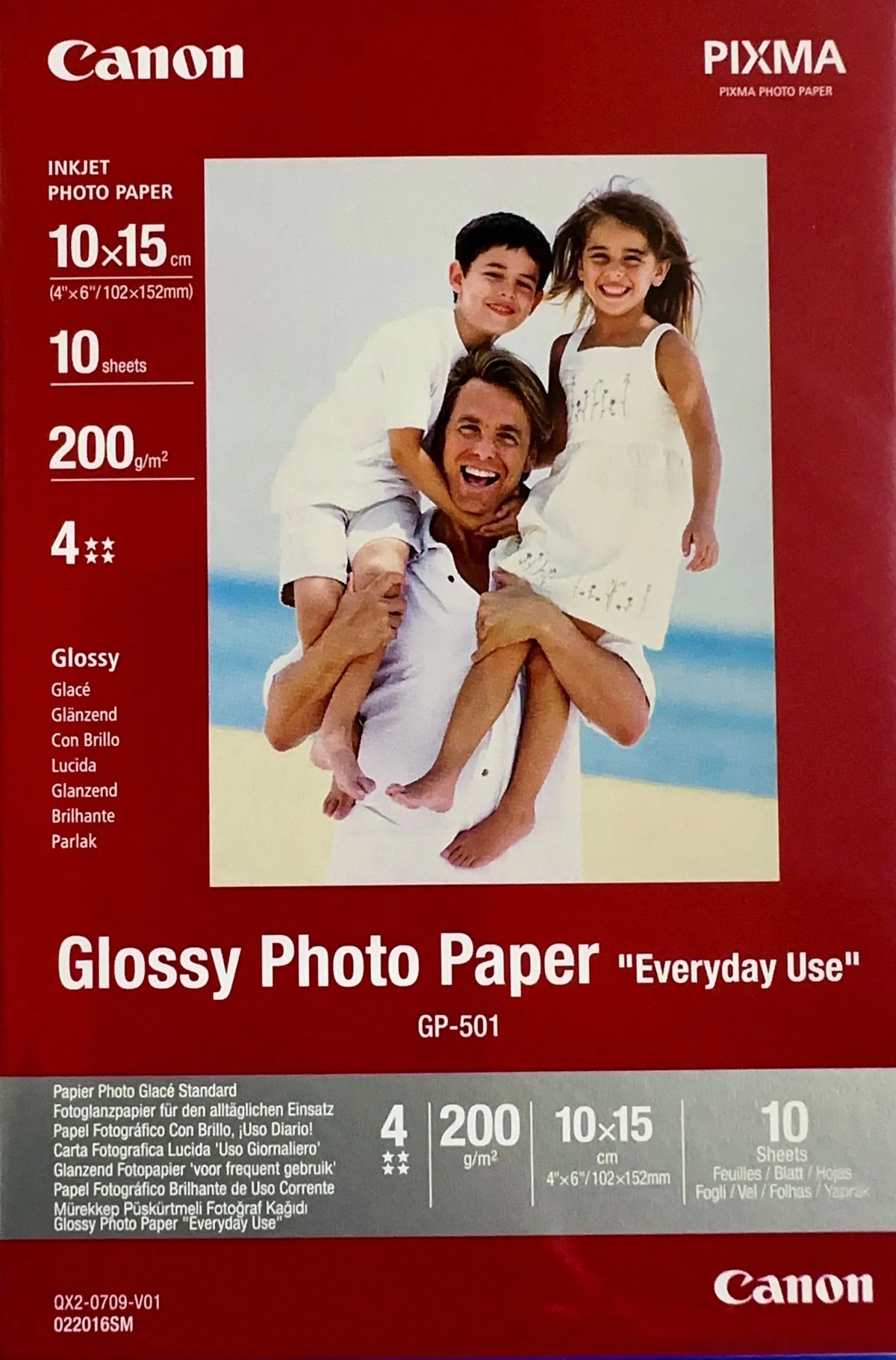 CANON Glossy Photo Paper 10x15cm GP5014x6 InkJet, Everyday 200g 10 Bl. Idealshop