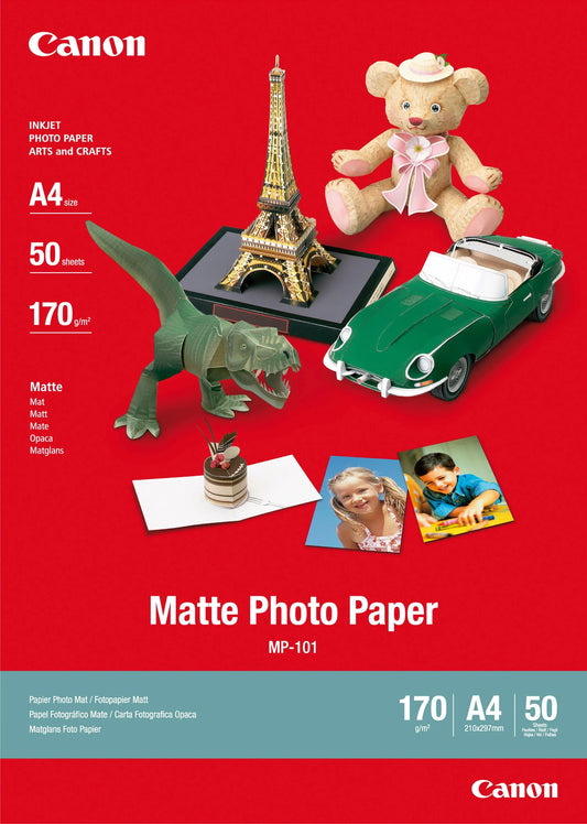 CANON Matte Photo Paper A4 MP101A4 InkJet, 170g 50 Blatt Idealshop