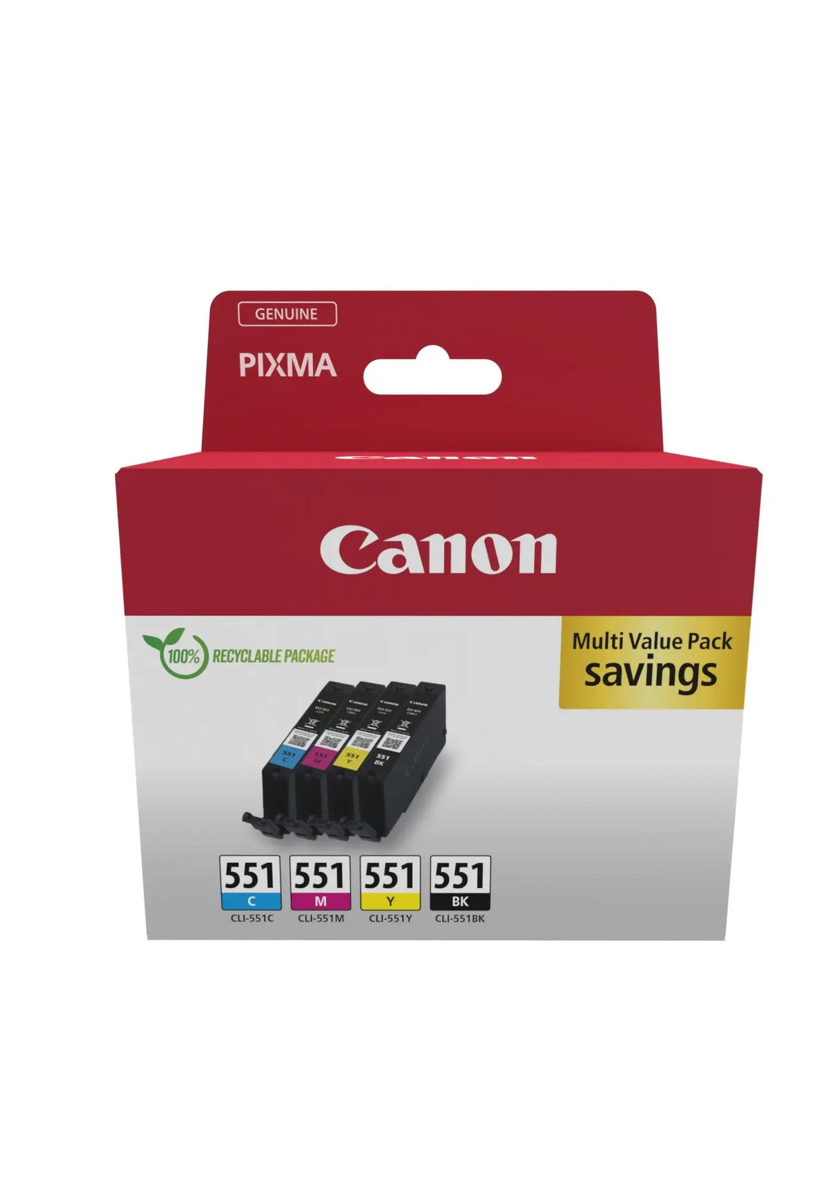 CANON Multipack Tinte BKCMY CLI-551PACK PIXMA iP7250 7ml Idealshop