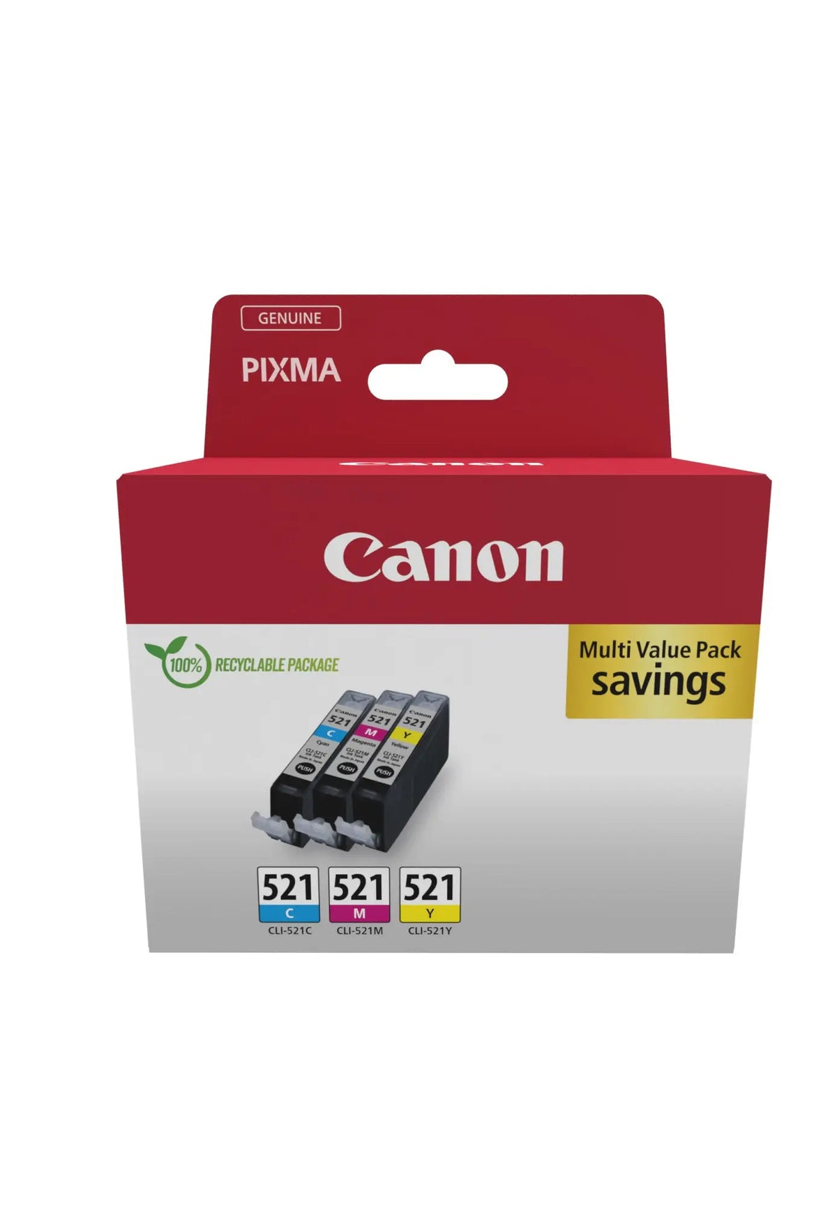 CANON Multipack Tinte CMY CLI-521Pack PIXMA IP 3600 3x9ml Idealshop