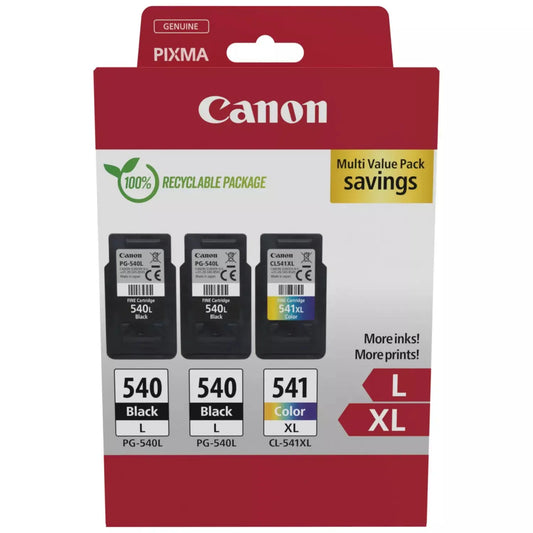 CANON Multipack Tinte L+XL BKCMY PGCL540/1 Pixma MG2150 2xLBK & 1xCMYXL Idealshop