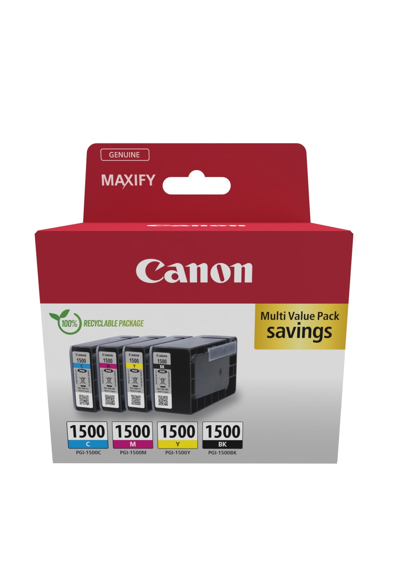 CANON Multipack Tinte BKCMY PGI-1500 MAXIFY MB2050/MB2350 25.9ml Idealshop