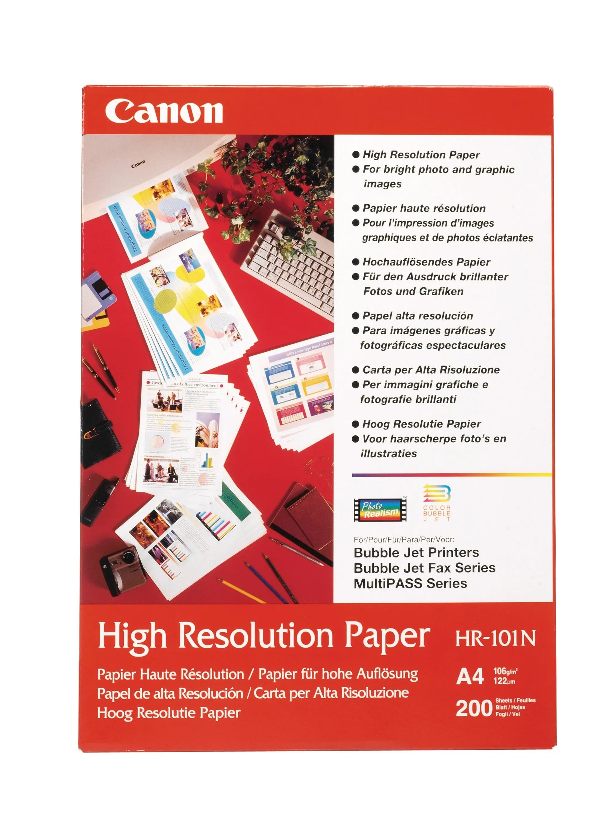 CANON Papier High Resolution A4 HR101NA4 Bubble-Jet, 106g 50 Blatt Idealshop