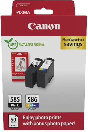 CANON Photo Value Pack CMYBK PGCL585/6 PIXMA TS7650i GP-501 50Bl. Idealshop