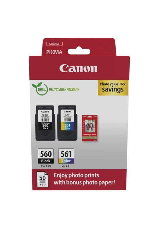 CANON Photo Value Pack schwarz/color PGCL560/1 PIXMA TS5350 7.5/8.3ml Idealshop
