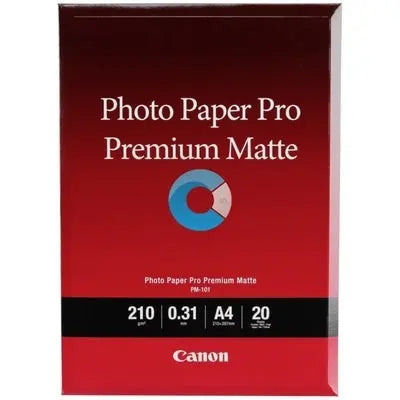CANON Premium Matte Photo Paper A4 PM101A4 InkJet 210g 20 Blatt Idealshop